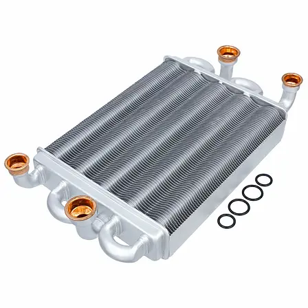 Бітермічний теплообмінник для газового котла Ferroli FerEasy F24D (арт. 39841310, 39837660, 902613760), фото 1