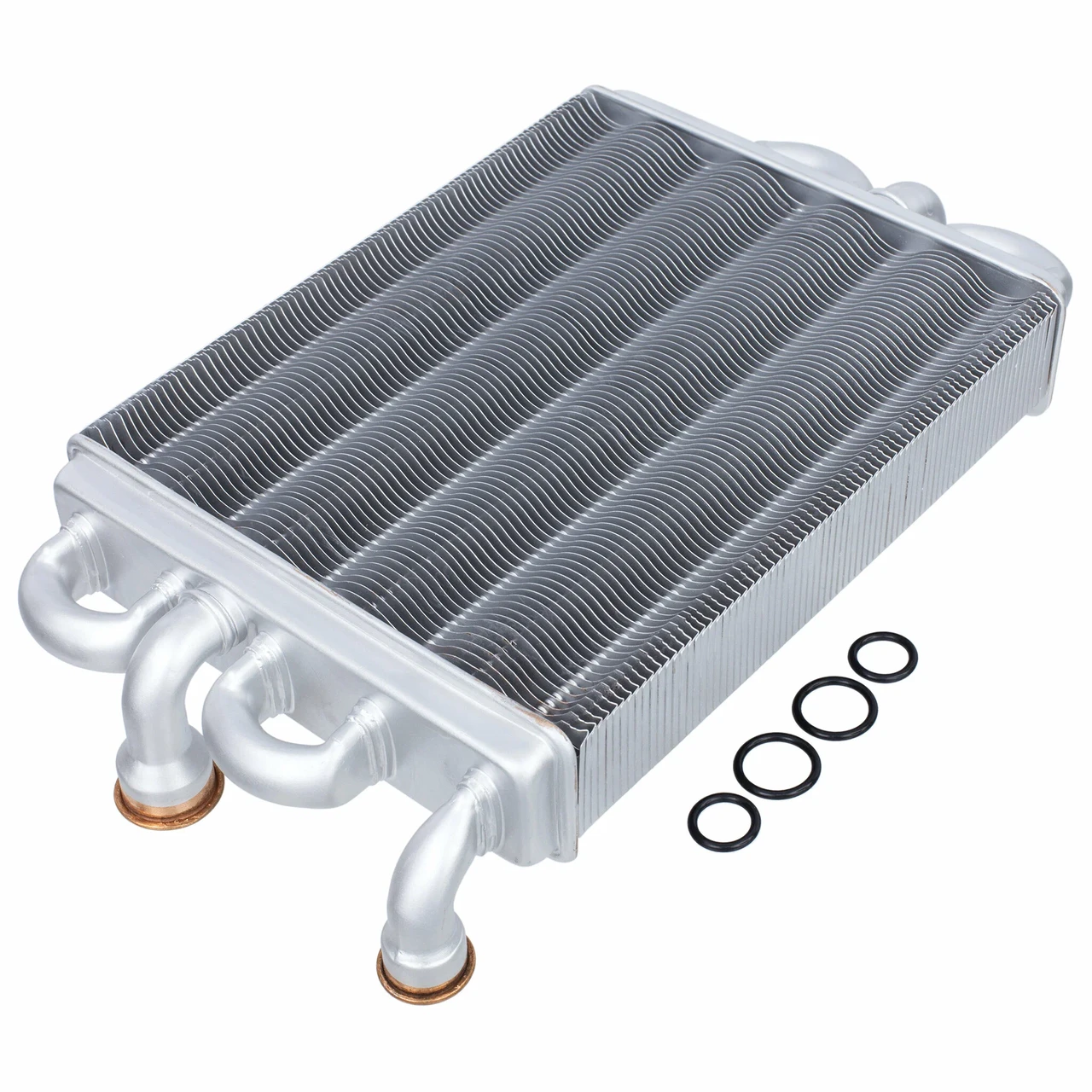 Битермический теплообменник для газового котла Ferroli Domina F24 N (арт. 39841310, 39837660, 902613760)