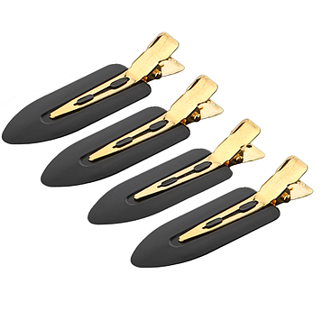 Затискачі для волосся Hots Professional Small Black, 4 шт в упаковці (HP01165 BLK)