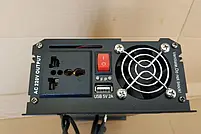 Інвертор перетворювач напруги, із зарядним пристроєм, 12V-220V UKC AC/DC UPS 1800W charge, фото 6