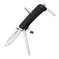 Нож складной, мультитул Ruike Trekker LD32-B (114мм, 13 функций), черный
