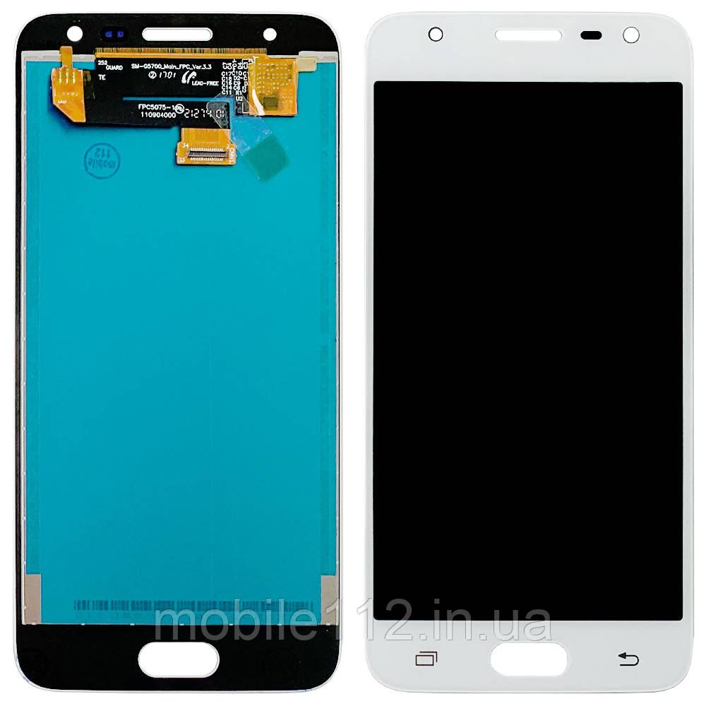 Екран (дисплей) Samsung Galaxy J5 Prime 2016 G570F з тачскріном білий