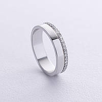 Обручальное золотое кольцо с дорожкой бриллиантов 236611121