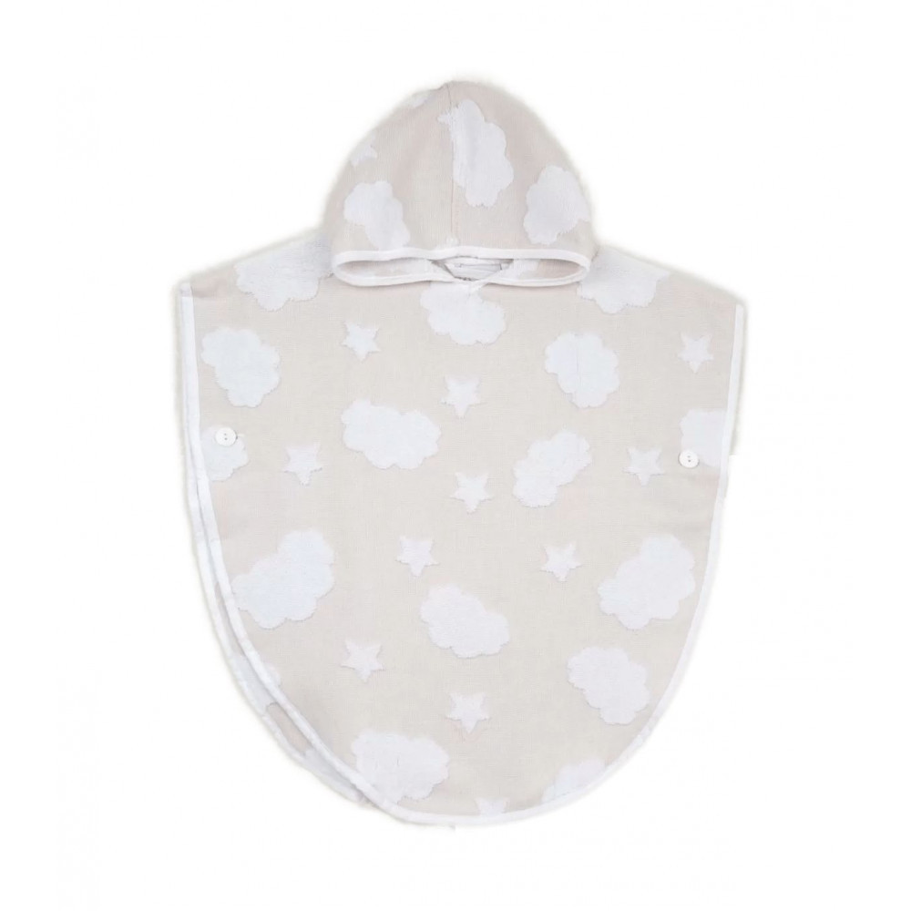 Пончо дитяче Irya - New Cloud bej Pancosu бежевий 1-2 роки 60*60, фото 1