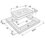 Електрична варильна поверхня дві великі конфорки Hi-light Domino Luxor LPS 341 DL Німеччина, фото 10