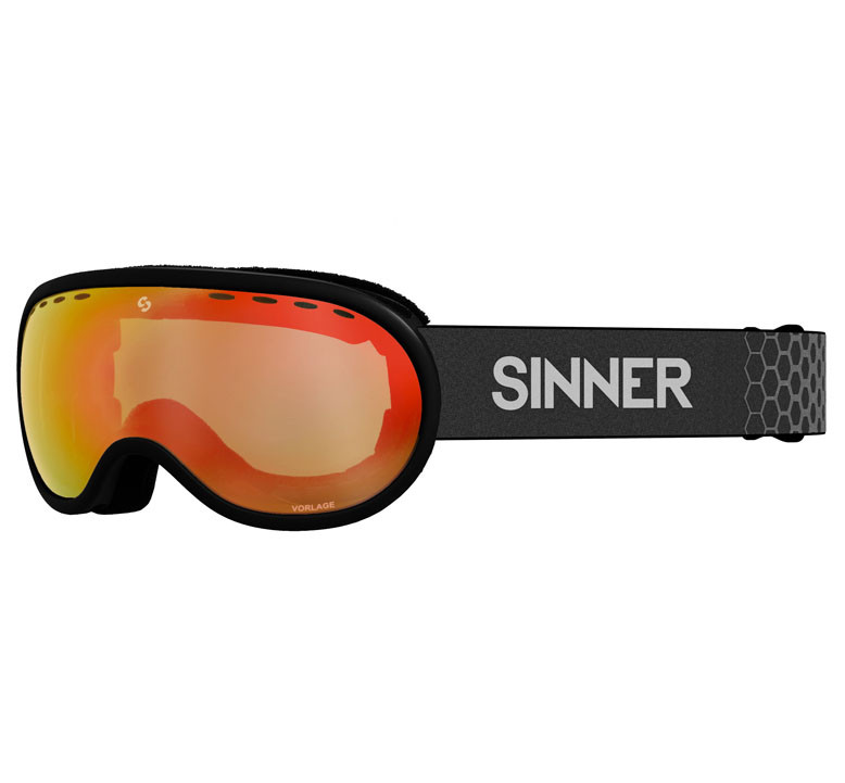 Маска гірськолижна Sinner Vorlage Medium Fit Cat.S3 Matte Black