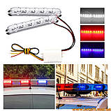 Поліцейська мигалка на бампер решітку радіатора стробоскоп мигалки на радіатор маячки ДХО DRL стробоскоп 5, фото 3