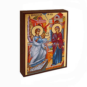 Ікона Благовіщення Пресвятої Богородиці 10 Х 14 см, фото 2
