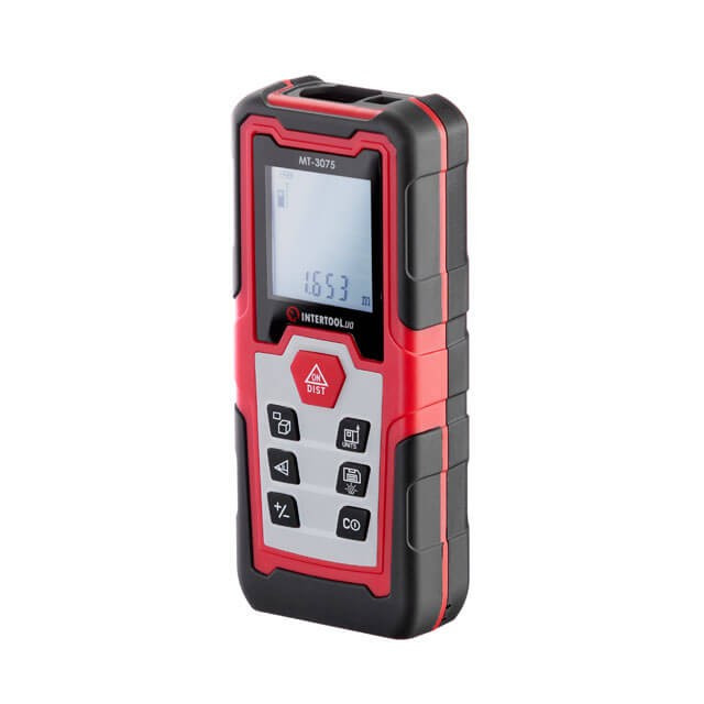 Далекомір INTERTOOL MT-3075 лазерний 50 м, відкидна ніжка