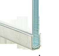 Профиль из нержавеющей стали для крепления стекла толщиной 8 мм. полированный ( Хром ) длина 3 м.
