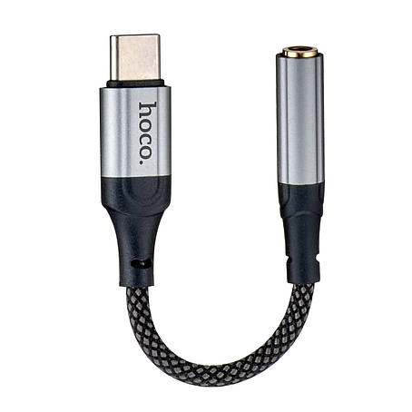 Адаптер Hoco LS36 Fresh Digital Type-C to 3.5 audio converter Black, фото 1