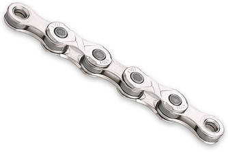 Ланцюг KMC e10 Silver 10 швидкостей 122 ланки срібний + замок