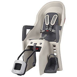 Дитяче крісло заднє POLISPORT Guppy Maxi+ RS на підсідельну трубу, 9-22 кг, кремове