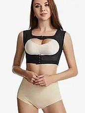 Коригувальний бюстгальтер для корекції грудей і постави Чорний розмір 2XL, жіночий корсет для грудей, фото 3