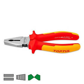 Плоскогубці пасатижі комбіновані з ізоляцією 7" 175 мм TOPTUL DGCA2207