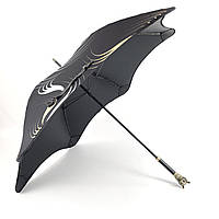 Роскошный зонт-трость с ручкой Золотой Лис от бренда MYFUN, механика с системой антиветер