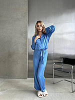 Костюм женский домашний брюки+рубашка шелк Армани 42-44, 46-48 "LINDA" недорого от прямого поставщика
