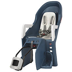 Дитяче крісло заднє POLISPORT Guppy Maxi+ RS на підсідельну трубу, 9-22 кг, синє