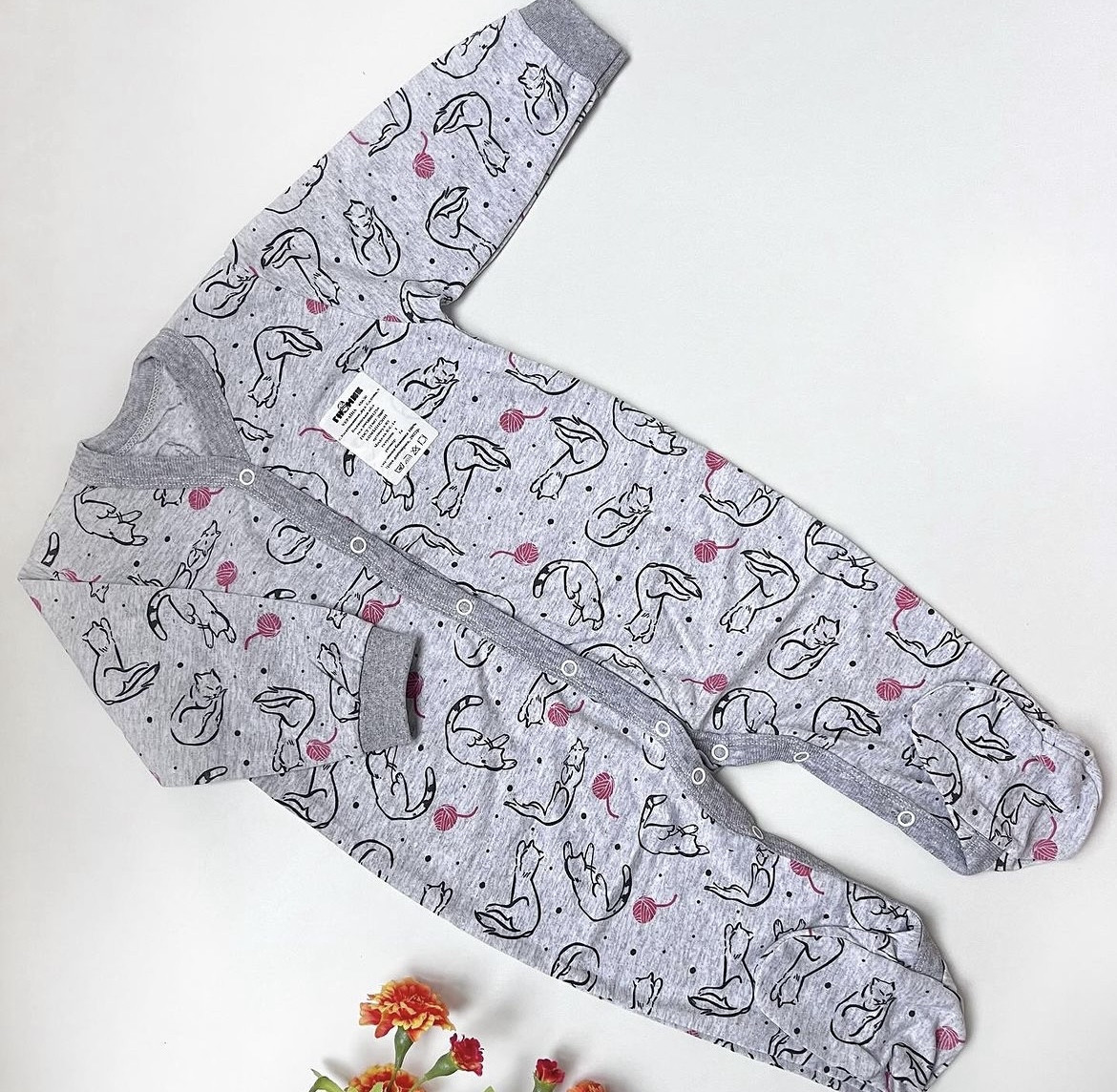 Спальник в тканині кулір, з відкритими ручками, 74 розмір., фото 1