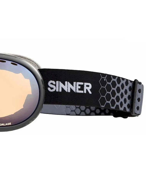 Маска гірськолижна Sinner Vorlage Medium Fit Cat.S3 Matte Coolgrey, фото 3