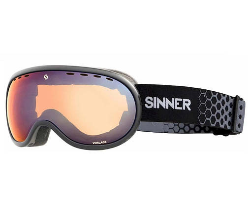 Маска гірськолижна Sinner Vorlage Medium Fit Cat.S3 Matte Coolgrey, фото 1