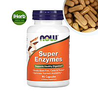 NOW Foods, Super Enzymes, Супер-Ферменти, 90 капсул