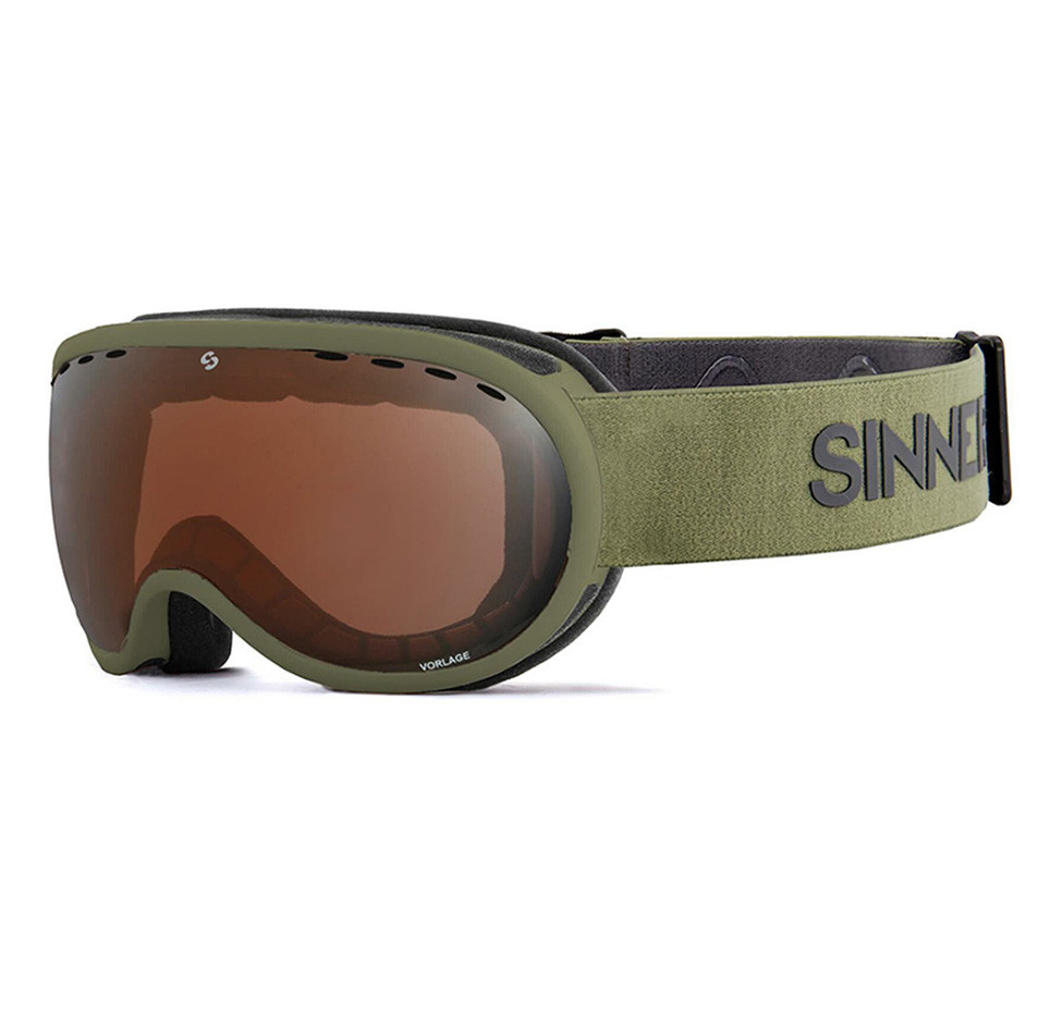 Маска гірськолижна Sinner Vorlage Medium Fit Cat.S2 Matte Moss Green