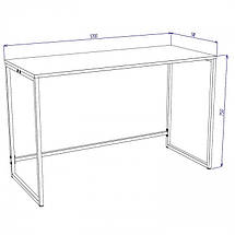 Стіл письмовий Liner Loft (Білий) 120*51 см TM KnapKnap, фото 3