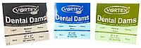 DentalDams - резиновые листы, цвет: черный, м*ята, толщина Medium 0.18 mm. 36 шт. Vortex