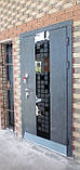 Двері вхідні металеві вуличні Манхетен двоколірна  Ваш ВиД Темно-сірий 860/960х2050х96 Ліве/Праве, фото 4