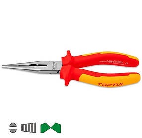 Довгогубці 150 мм з ізоляцією VDE 6" 1000V VDE TOPTUL DGCB2206