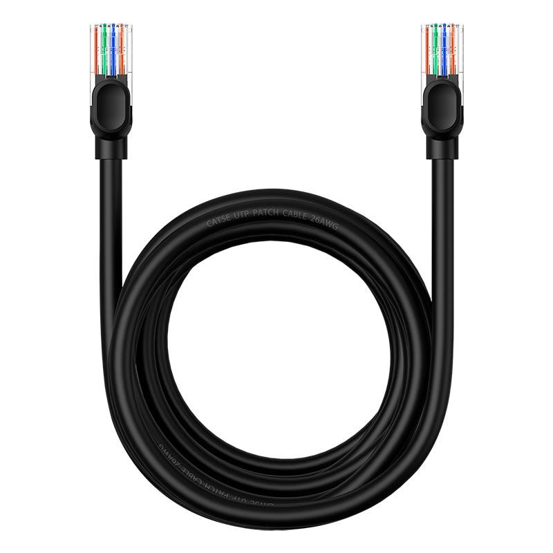 Патч-корд Baseus CAT5 B00133206111-05 RJ45 5 м, чорний, фото 1