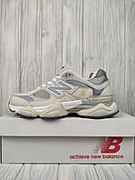 Кроссовки для бега New Balance 9060 Beige Gray Беговые кроссовки Легкие кроссовки Спортивные кроссовки Р41