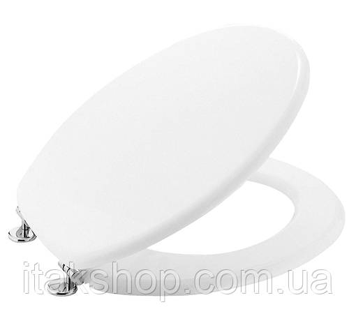 Сидіння для унітазу Gedy Smeraldo 445x375x55 мм (4007-02) Білий, фото 2