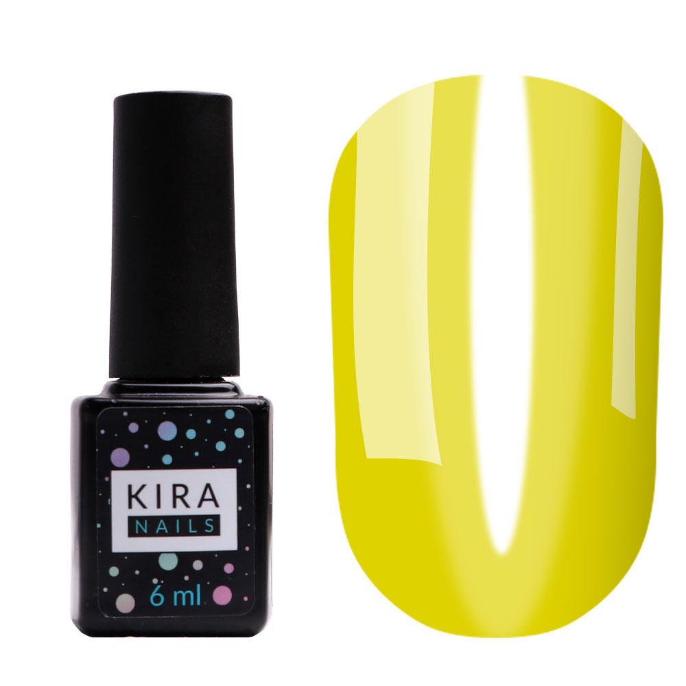 Гель-лак Kira Nails Vitrage №V03 (жовто-зелений), 6 мл