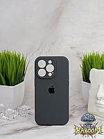 Чохол із закритою камерою та низом на Айфон 13 Про Сірий / Silicone Case для iPhone 13 Pro Dark Grey