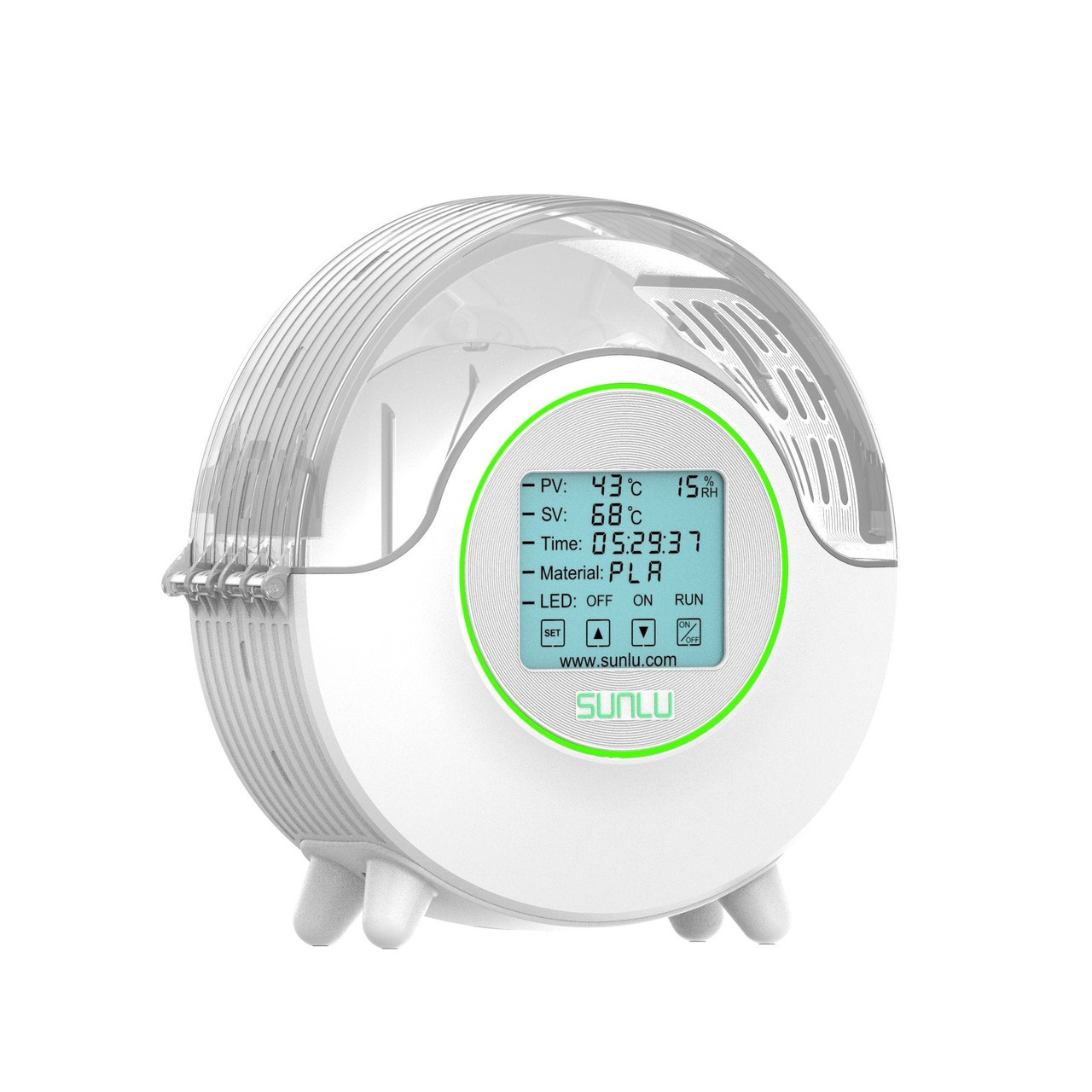 Сушарка філаменту для 3Д-друку SUNLU FilaDryer S2, White / Сушка пластику Біла для 3D-принтера