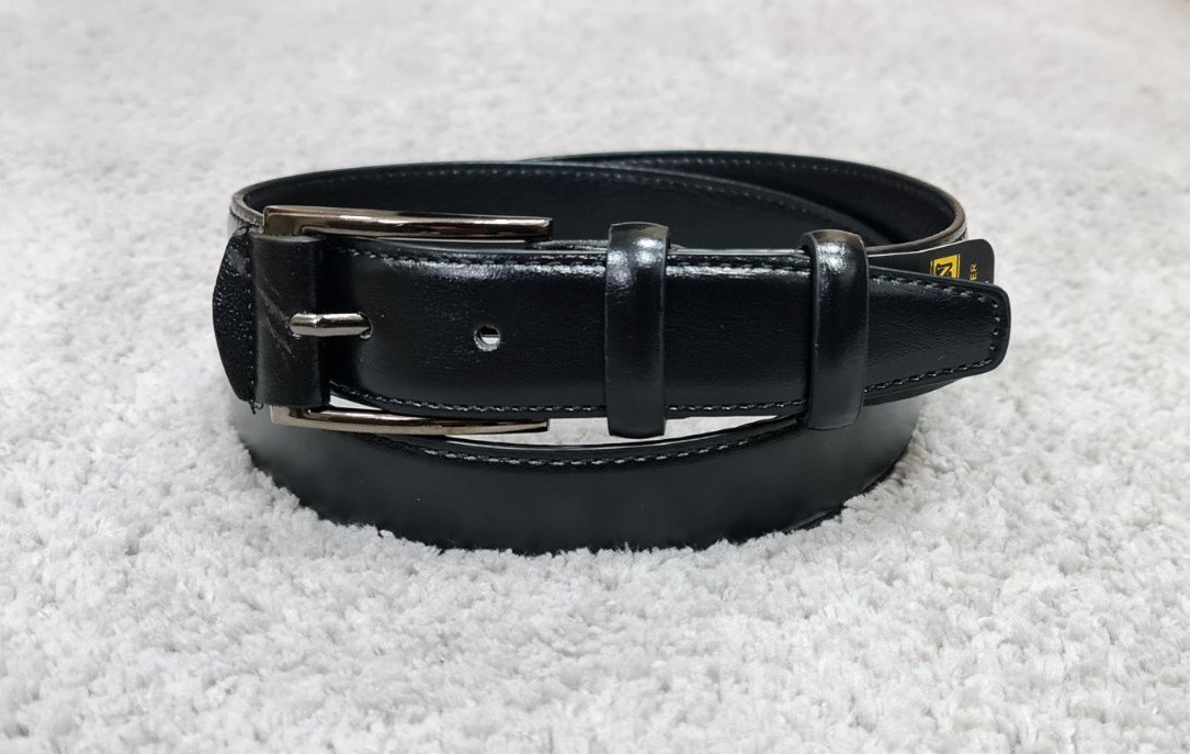 Чоловічий класичний ремінь Pride для штанів чорний