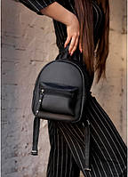 Lb Женский модный городской рюкзак из экокожи Sambag Talari SD черный практичный маленький мини стильный