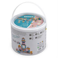 Дерев'яні кубики Viga Toys PolarB Пастельні блоки, 60 шт., 2,5 см (44010), фото 6