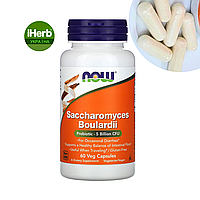 NOW Foods, Saccharomyces Boulardii, Сахароміцети Буларді, 60 рослинних капсул