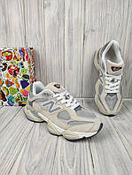 Спортивные объединенные кроссовки New Balance 9060 Beige Gray Кроссовки нью баланс Модные кроссовки