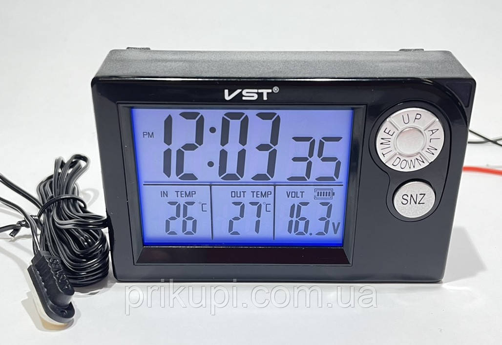 Годинник — термометр — вольтметр VST 7048V (ВАЗ 2110)