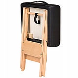 Масажні аксесуари табурет + ролик і напіввалик чорні, фото 4