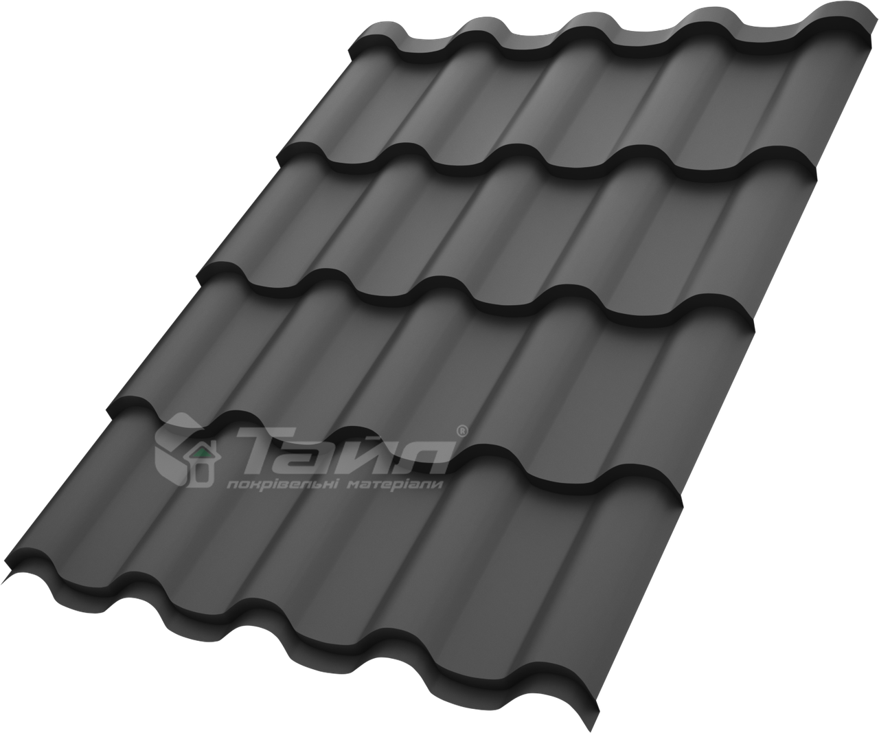 Металочерепиця "Преміум" Тайл 1200х350х28