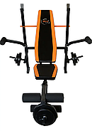 Лавка для жиму WCG 0055, Набір STRONG штанга + гантелі 128 кг, фото 9