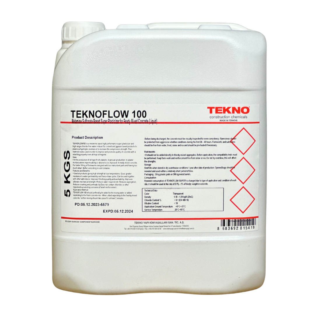 Суперпластифікатор для бетонних розчинів Teknoflow 100 (5 кг)., фото 1