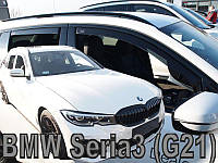 Дефлектори вікон / вітровики BMW 3 Series G21 2018 -> 5D (вставні, кт - 4шт) (Heko)