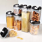 Контейнери для зберігання круп 7 шт FOOD Container / Набір банок для сипучих продуктів, фото 8