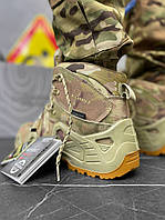 Армійські черевики мультикам всу, берці тактичні військові, тактичні черевики зсу, берці lowa мультикам